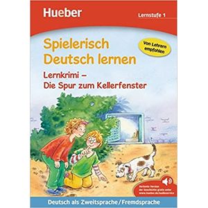 Spielerisch Deutsch Iernen Lernkrimi: Die Spur zum Kellerfenster - Hueber - didático ISBN 9783192694707