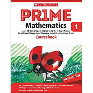 Prime Mathematics Coursebook Grade 1 - Scholastic - didático - New Edition - 9789814813181 ISBN 9789814813181