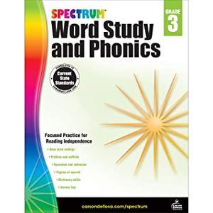 Spectrum Word Study and Phonics: Grade 3 - Carson Dellosa Education - Didático