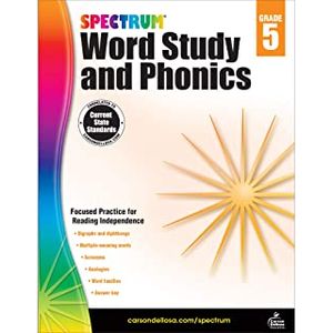 Spectrum Word Study and Phonics: Grade 5 - Carson Dellosa Education - Didático