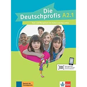 Die Deutschprofis A2.1 Kurs - und Übungsbuch mit Audios und Clips online - Klett - Didático