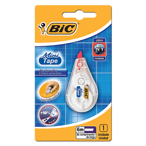 CORRETIVO FITA BIC MINI TAPE 6M BLISTER R.929987