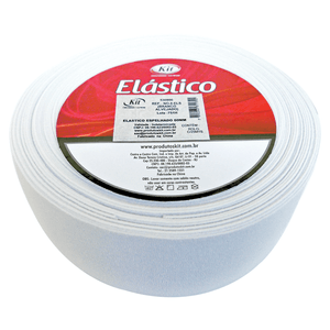 ELASTICO ESPELHADO  60MM 75%P 25%E N. 08 ELS BRANCO