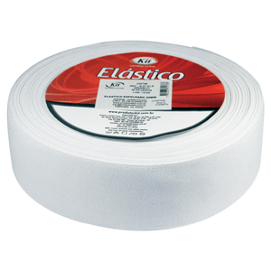 ELASTICO ESPELHADO  50MM 75%P 25%E N. 07 ELS BRANCO