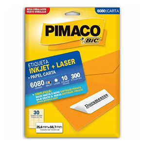 ETIQUETA LASER 6080 (25,4X66,7MM)