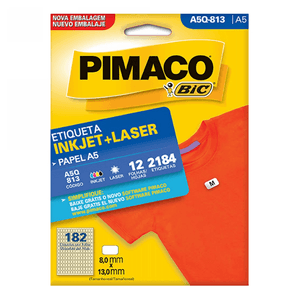 ETIQUETA INKJET / LASER R. A5 Q813 12FLS (8,0X13,0MM DIAMETRO)