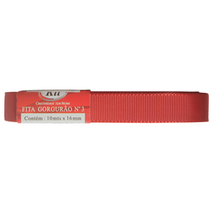 FITA GORGURAO N.03 16MM 250  40 VERMELHO