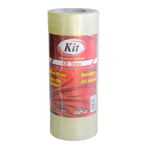 FITA ADESIVA 12X50 KIT 2300 TRANSPARENTE