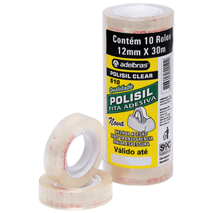 FITA ADESIVA 12X30 POLISIL QUALI CLEAR R.803090025