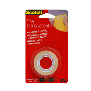 FITA ADESIVA 12X20 SCOTCH TRANSPARENTE R.HB004570626