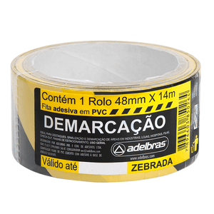 FITA DEMARCACAO DE SOLO 48X14 AMARELA/PRETA R.803050003