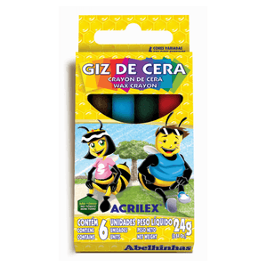 GIZ DE CERA PEQUENO  6 CORES R. 09006