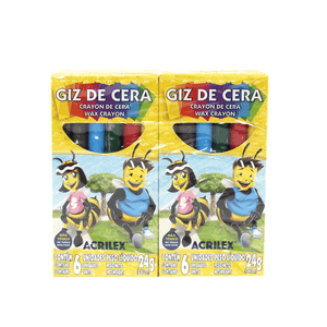GIZ DE CERA PEQUENO  6 CORES R. 09006