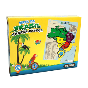 BRINQUEDO QUEBRA CABECA MAPA DO BRASIL 30PCS R.133