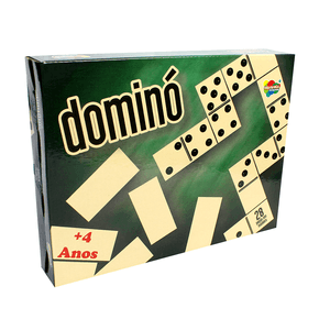 BRINQUEDO EDUC DOMINO TRADICIONAL 28PCS R.101