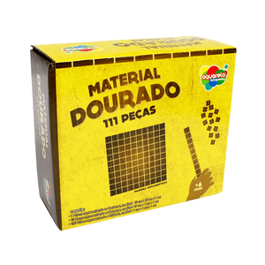 BRINQUEDO EDUC MATERIAL DOURADO  MADEIRA 111PCS R.128