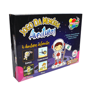 BRINQUEDO EDUC JOGO DA MEMORIA AVENTURAS 24PCS R.143