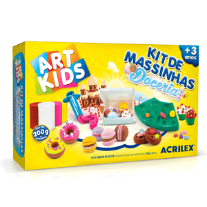 KIT DE MASSINHAS ART KIDS 200GRS REF.40055 DOCERIA