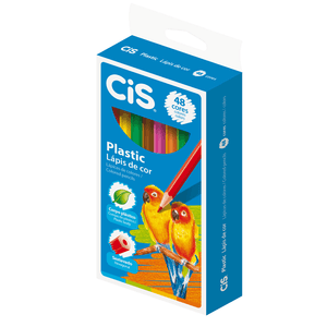 LAPIS DE COR INTEIRO 48 CORES PLASTIC R.53.0901