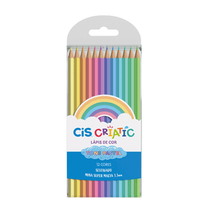LAPIS DE COR 12 CORES CRIATIC TONS PASTEL R.60.0200