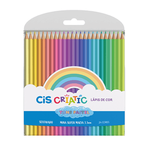LAPIS DE COR 24 CORES CRIATIC TONS PASTEL R.60.0201