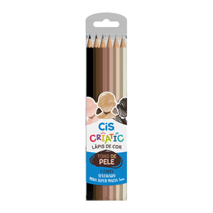 LAPIS DE COR 6 CORES CRIATIC TONS DE PELE R.60.0300