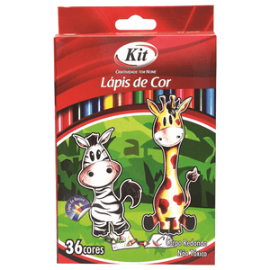 LAPIS DE COR INTEIRO 36 CORES KIT R.PL8005-36