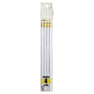 LAPIS GRAFITE BLISTER VINI BRANCO C/BORRACHA C/ 4 UN