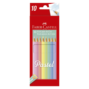 LAPIS DE COR 10 CORES PASTEL R.120510P