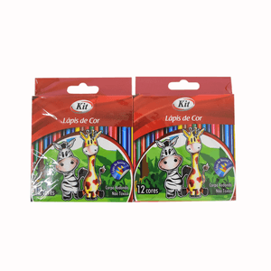 LAPIS DE COR MEIO 12 CORES KIT R.8005-12