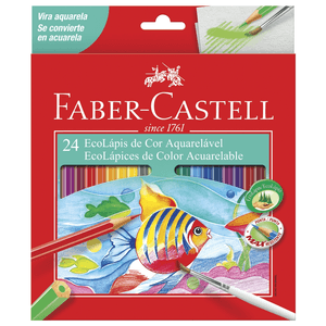LAPIS DE COR AQUARELAVEL 24 CORES R.120224G