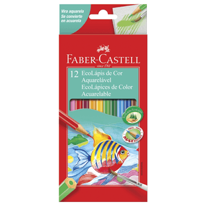 LAPIS DE COR AQUARELAVEL 12 CORES R.120212G