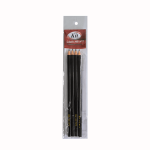 LAPIS GRAFITE HB N2 PRETO C/4 UNID R.8001BL