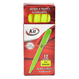 MARCA TEXTO KIT FLUORESCENTE REF.HY-1232 AMARELO