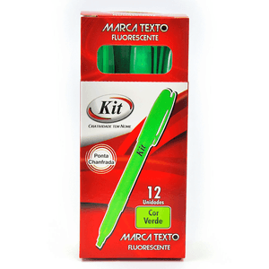 MARCA TEXTO KIT FLUORESCENTE REF.HY-1232 VERDE