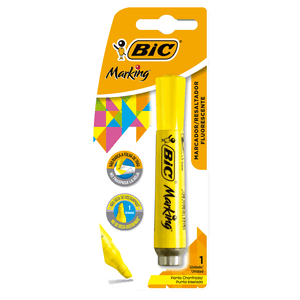 MARCA TEXTO MARKING AMARELO BLISTER R.904196