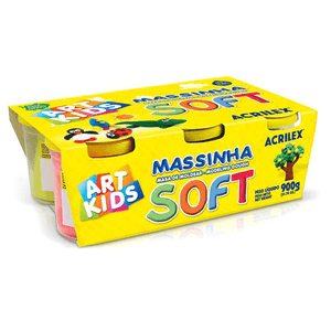 MASSA P/MODELAR SOFT COPO 150GR C/6 SORTIDO