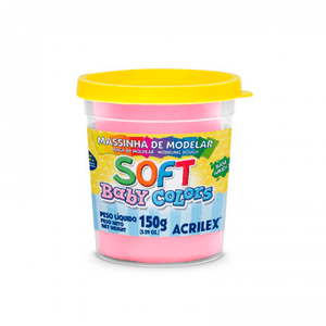 MASSA P/MODELAR SOFT COPO 150GR 813 ROSA BEBE