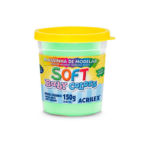 MASSA P/MODELAR SOFT COPO 150GR 810 VERDE BEBE