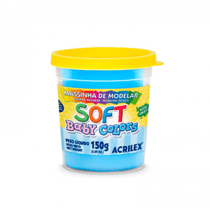 MASSA P/MODELAR SOFT COPO 150GR 811 AZUL BEBE