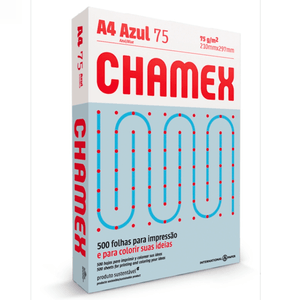 PAPEL CHAMEX A4 AZUL 75GRS 500FLS