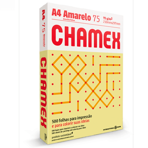 PAPEL CHAMEX A4 AMARELO 75GRS 500FLS