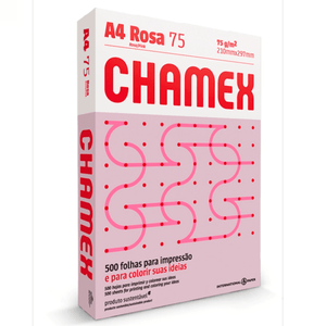 PAPEL CHAMEX A4 ROSA 75GRS 500FLS