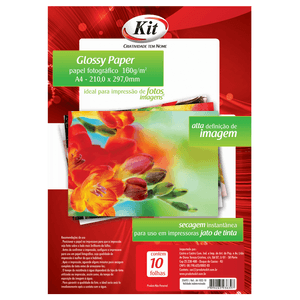 PAPEL GLOSSY PAPER 160G/M² A4 R.JA-1032-10