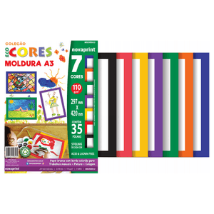 PAPEL ECOCORES MOLDURA 23X32CM 110GRS C/35FLS