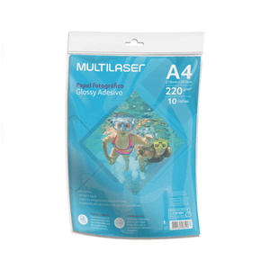 PAPEL GLOSSY ADESIVO 220GR A4 R.PE001