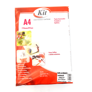 PAPEL KIT VERGE 180 G/M BRANCO