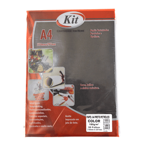 PAPEL KIT COLOR 180 G/M² PRETO/PETROLEO