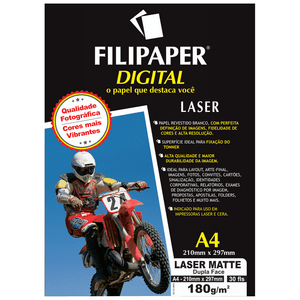 PAPEL FOTOGRAFICO LASER MATTE A4 180G 02501