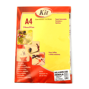 PAPEL KIT PEROLA 180 G/M2 04652 AMARELO OURO